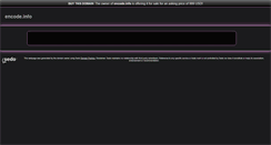 Desktop Screenshot of encode.info