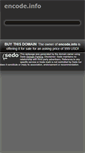 Mobile Screenshot of encode.info