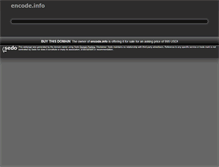 Tablet Screenshot of encode.info
